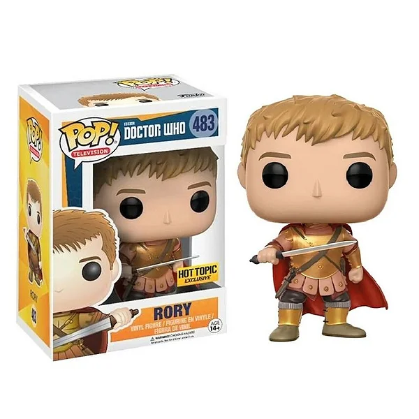 Funko Pop Rory Hot Topic (caixa com detalhe) Doctor Who #483 - Produto Original