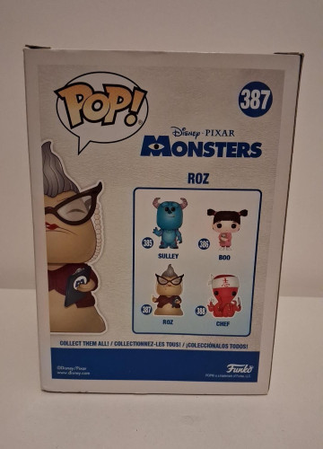 Funko Pop Roz - Vaulted - Caixa Com Pequenos Detalhes - Disney Pixar Monsters Inc - #387