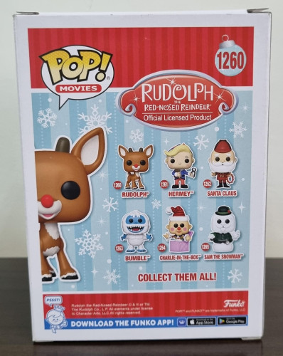 Funko Pop Rudolph Flocked - Amazon Exclusive - Rudolph The Red-Nosed Reindeer - #1260