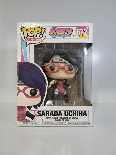 Funko Pop Sarada Uchina (caixa danificada)-Boruto Naruto Next Generations-672