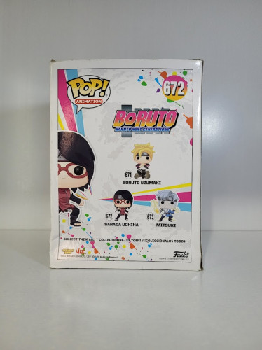 Funko Pop Sarada Uchina (caixa danificada) - Boruto Naruto Next Generations - #672