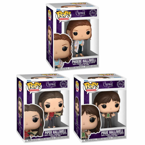 Funko Pop Set: Phoebe #1832, Piper #1833 & Prue Charmed #1834 - Produto Original