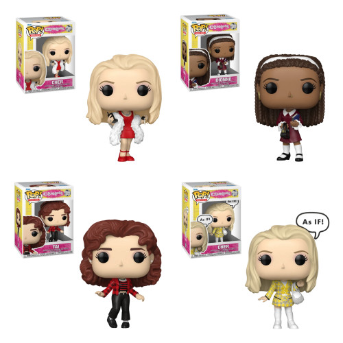 Funko Pop Set As Patricinhas de Beverly Hills - Cher #1807, Dionne #1808, Tai #1809 & Cher (As If)-Clueless 30th Anniversary-1810