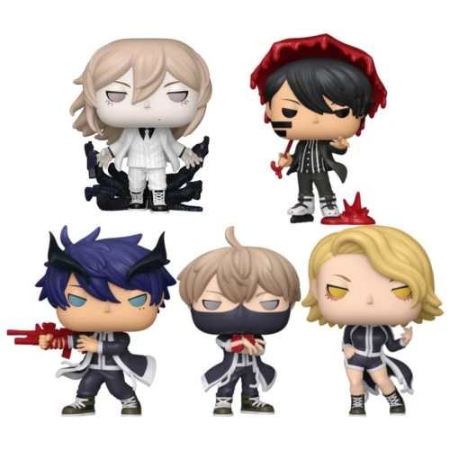 Funko Pop Set Mikado Momodera, Naito Mudano, Shiki Ichinose, Jin Kougasaki & Kuina Sazanami - Tougen Anki  #2442