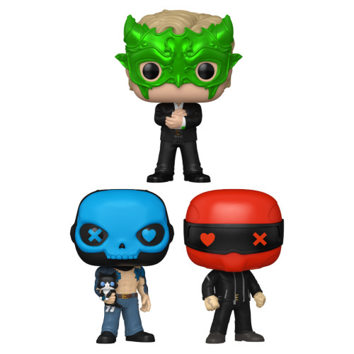 Funko Pop Set Mr. Strickland, The Faceless Man & Junior Trocci Lights Out: Caught Up #55 - Produto Original