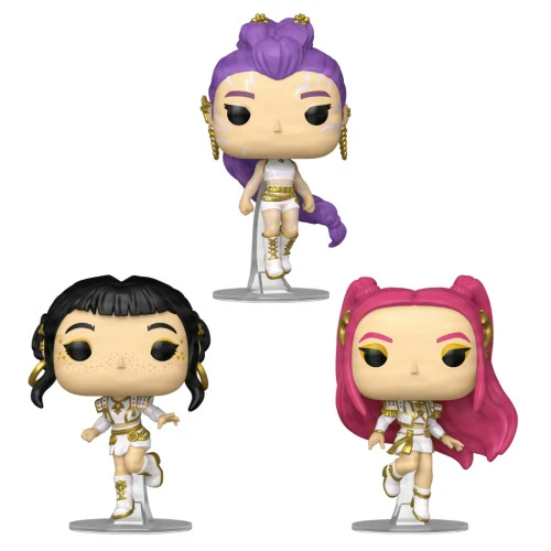 Funko Pop Set What It Sounds Like Rumi, Zoey & Mira - K-Pop Demon Hunters  #2430