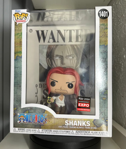 Funko Pop Shanks One Piece Pôster EXPO2024 Limited Edition Animation #1401 - Produto Original