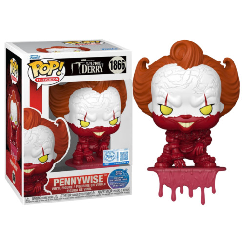 Funko Pop Shelf Sitter Pennywise ( Bloody ) Exclusive IT: Welcome To Derry #1075 - Produto Original