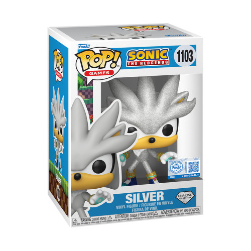 Funko Pop Silver Diamond Exclusivo-Sonic The Hedgehog-1103