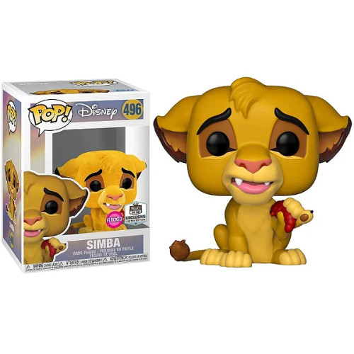 Funko Pop Simba Flocked HQ Exclusive Disney #496 - Produto Original