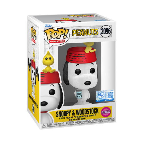 Funko Pop Snoopy & Woodstock Flocked Exclusivo Peanuts #2096 - Produto Original