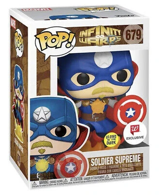 Funko Pop Soldier Supreme Glow Wallgreens Exclusivo - Marvel Infinity Warps  #679