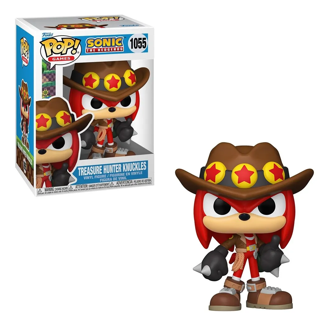 Funko Pop Sonic The Hedgehog - Treasure Hunter Knuckles 1055-Knuckles-1055