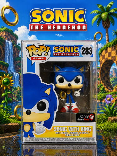 Funko Pop Sonic With Ring Gamestop Sonic The Hedgehog #283 - Produto Original