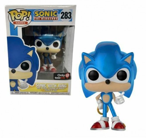 Funko Pop Sonic With Ring Gamestop Exclusive (detalhe Na Caixa)-Sonic The Hedgehog-283