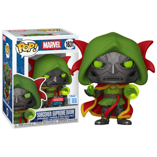 Funko Pop! Marvel Doutor Destino Sorcerer Supreme Doom Nycc 2026 Fall Convention #1631 Marvel Comics #1631 - Produto Original