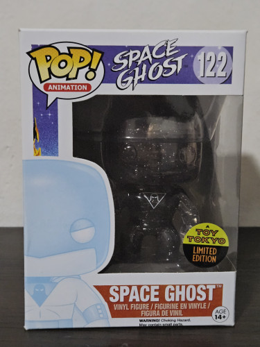 Funko Pop Space Ghost Transparente 122 Selo Toy Tokyo Hanna Barbera Space Ghost #122 - Produto Original