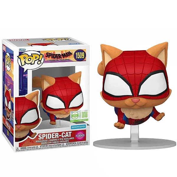 Funko Pop Spider-Cat Flocked 5000 Pcs-Spider-Man Across The Spider-Verse-1509