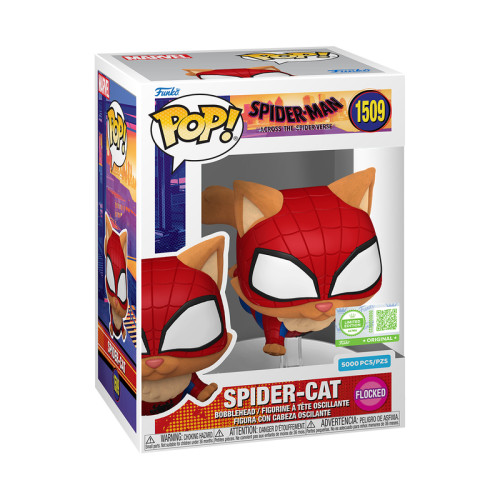 Funko Pop Spider-Cat Flocked Limited Edition Ultra 5000 pcs Spider-Man Across The Spiderverse #1509 - Produto Original