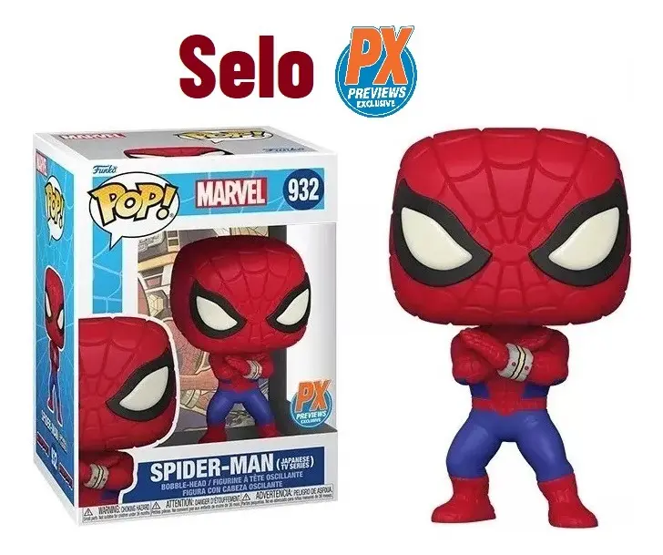 Funko Pop Spider Man #932 Japanese - Edição Fye Exclusiva Marvel Comics #2023 - Produto Original