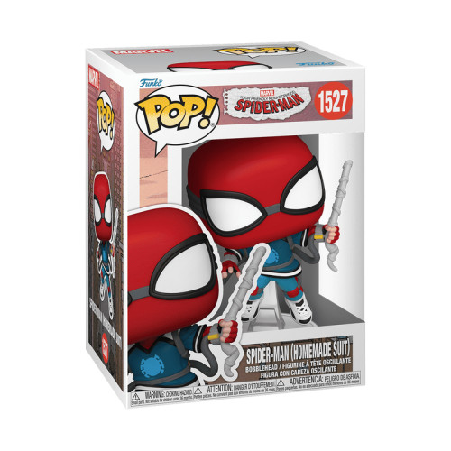 Funko Pop Spider-Man (Homemade Suit)-Marvel Your Friendly Neighborhood Spider-Man-1527