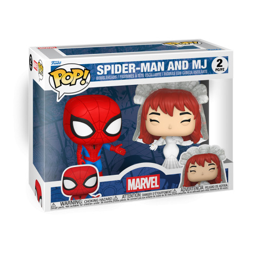 Funko Pop Spider-man And Mj 2pack Marvel #0 - Produto Original