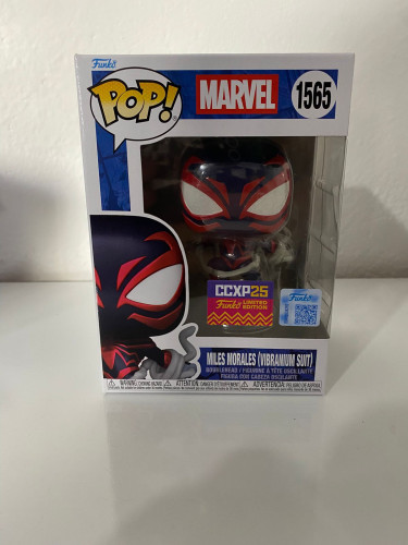 Funko Pop Spider Man Miles Morales Vibranium-Marvel Spider-Man: Miles Morales-1565