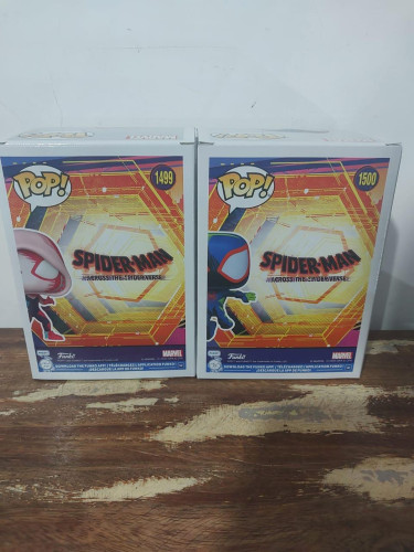Action Figures Funko Pop Spider Man E Girl Miles Morales 1499 E 1500 Dupla - SPIDER MAN - #