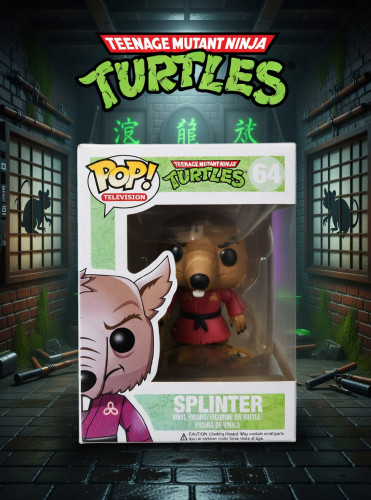 Funko Pop Splinter Teenage Mutant Ninja Turtles #64 - Produto Original