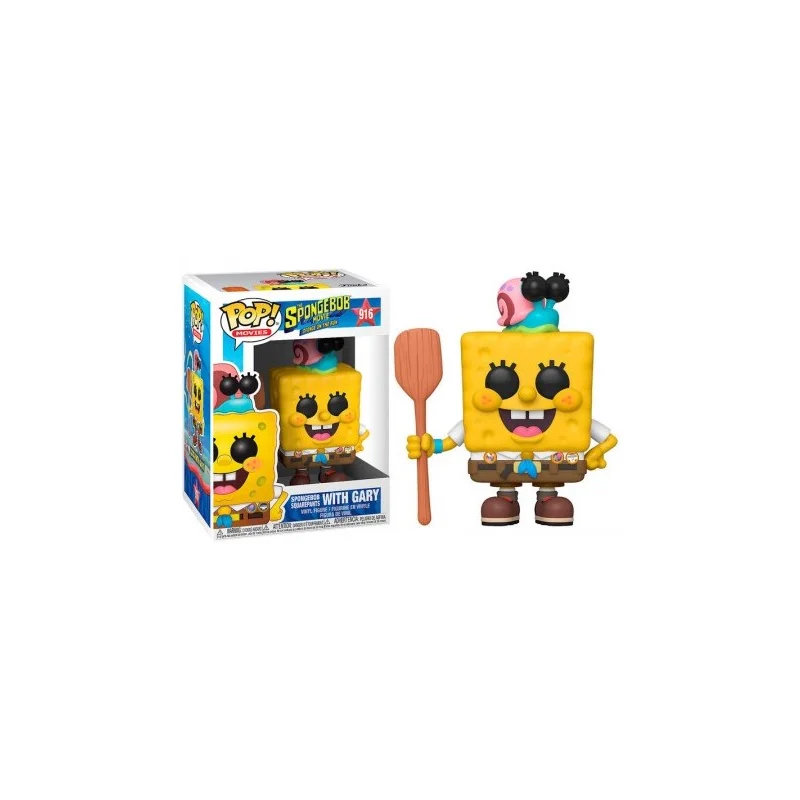 Funko Pop Spongebob Squarepants with Gary #916 - Bob Esponja Spongebob Squarepants #916 - Produto Original