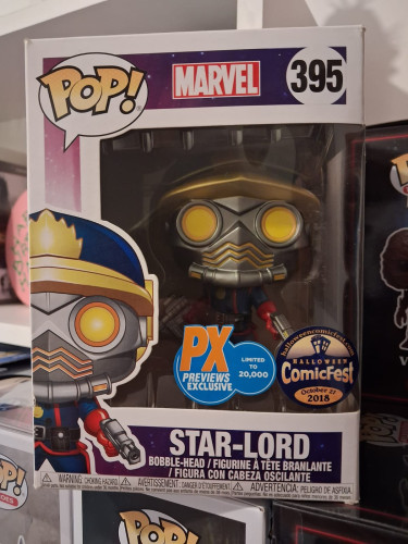 Funko Pop Star-Lord - PX Previews Exclusive - Comicfest Halloween 2018 #395 - Vaulted - Raro-Marvel - Guadiões Da Galáxia-395