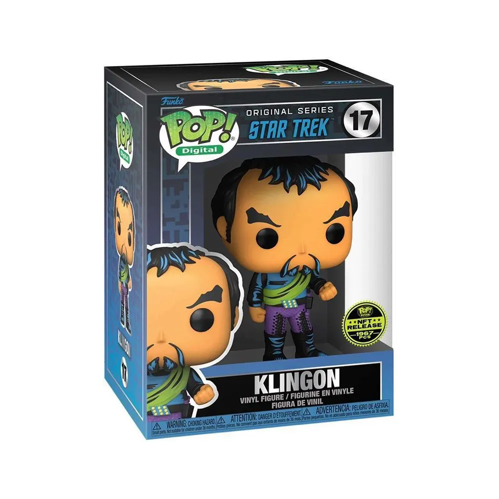 Funko Pop Star Trek Klingon 17 [NFT Limited Editin 1967 PCs] Star Trek #17 - Produto Original