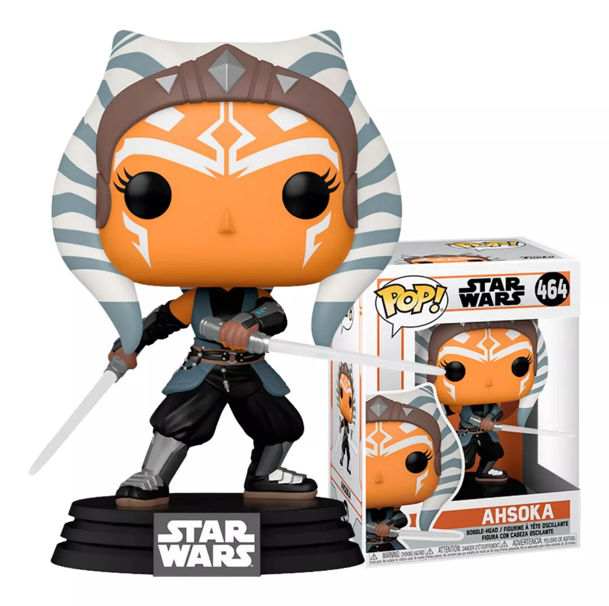 Funko Pop Star Wars The Mandalorian - Ahsoka 464 Novo-Stars Wars-464