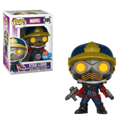 Funko Pop Star-lord #395 - Vaulted - Caixa Com Detalhes - Haloween Comicfest 2018 - Px Previews Exclusive-Marvel - Guadiões Da Galáxia-395