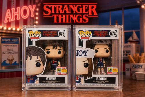 Funko Pop Steve & Robin Sdcc 2018 1800 Unidades-Stranger Things-675