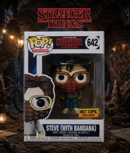 Funko Pop Steve With Bandana Hot Topic (vaulted) Stranger Things #642 - Produto Original
