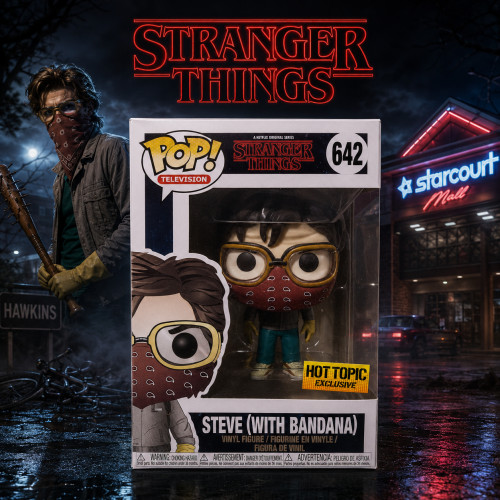 Steve With Bandana Hot Topic Vaulted - Stranger Things ### #642 - Produto Original