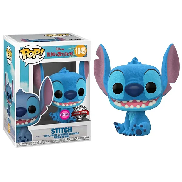 Funko Pop Stitch Flocked Exclusive Disney Lilo & Stitch #1045 - Produto Original