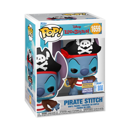 Funko Pop Pirate Stitch Winter Con Exclusivo-Disney Lilo & Stitch-1659