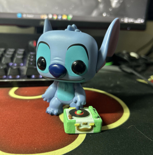 Funko Pop Stitch With Record Player #1048 ( Loose ) - Lilo & Stitch - #1048