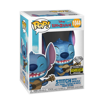 Funko Pop Stitch with Ukulele Diamond Entertainment Earth Exclusive (detahe na caixa)-Disney Lilo & Stitch-1044