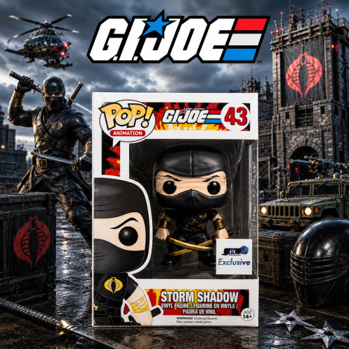 Funko Pop Storm Shadow Gts Exclusive Gi Joe (vaulted) Retro Toys #43 - Produto Original