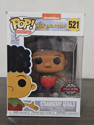 Funko Pop Strawberry Gerald 521 Caixa Com Detalhes Hey Arnold!-90s Nickelodeon-521