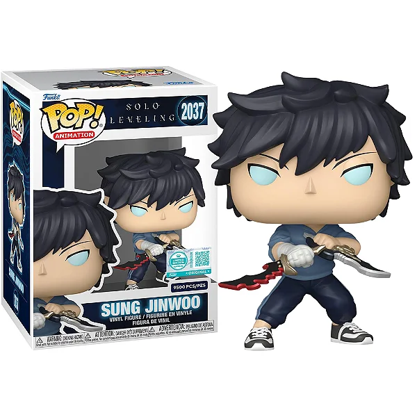 Funko Pop Sung Jinwoo 9.500 Peças Solo Leveling #2037 - Produto Original