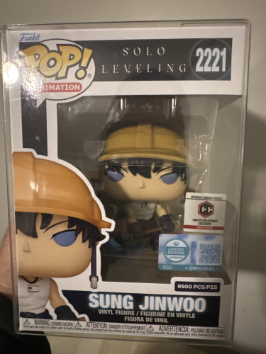 Funko Pop Sung Jinwoo 9.500 Unidades Anime: Solo Leveling #221 - Produto Original