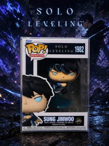 Funko Pop Sung Jinwoo Chase Gitd Solo Leveling #1982 - Produto Original
