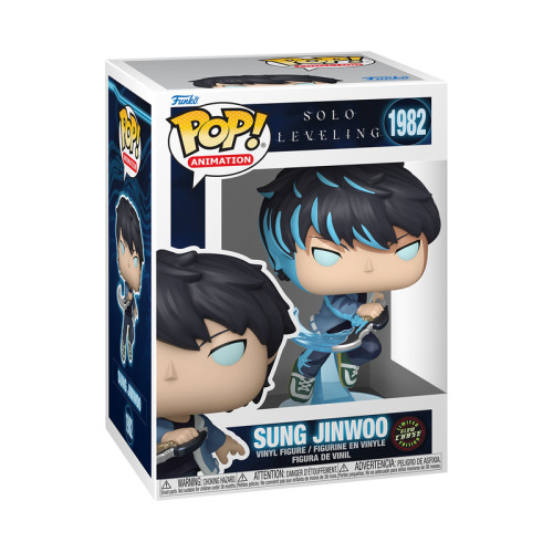 Funko Pop Sung Jinwoo Chase Glow Solo Leveling #1982 - Produto Original