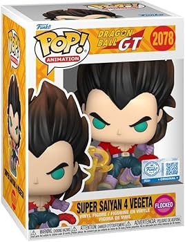 Funko Pop Super Saiyan 4 Vegeta Flocked Exclusivo Dragon Ball Gt #2078 - Produto Original