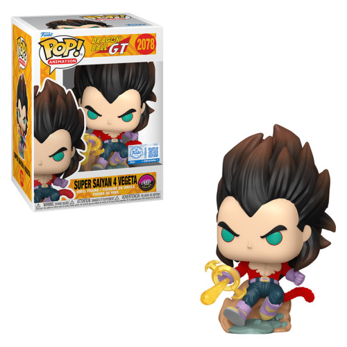 Funko Pop Super Saiyan 4 Vegeta Glow Chase Flocked Exclusivo Dragon Ball Gt #2078 - Produto Original