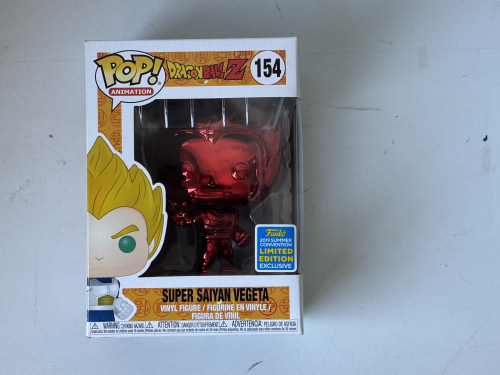 Funko Pop Super Saiyan Vegeta - Exclusivo 2019 Sdcc - Dragon Ball - #154 FUNKO POP #154 - Produto Original